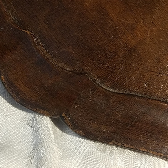 Vintage Large Stamped Leather Tray- Spain - Picture 8 of 8